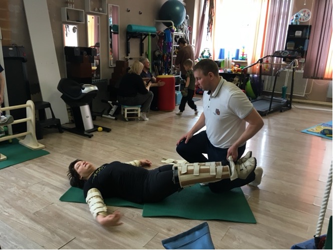 Maria Kharlamova, beneficiary of the fund, completed a rehabilitation course.